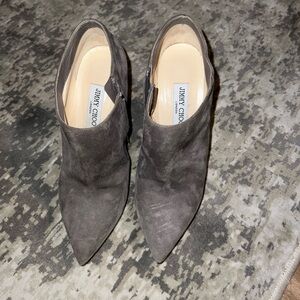 Jimmy Choo Women's Gray Suede Ankle Boots